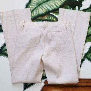 BCBG MAXAZRIA lowrise Linen Pants